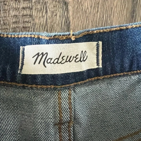Madewell Cutoff Edition High-Rise Frayed Denim Jean Shorts Glenoaks Wash Size 25 - Picture 4 of 9